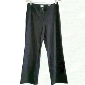 🌈 6/$60 NWT, Chico’s Comfortable, Straight Leg, Slacks, Black, Size 1, Medium